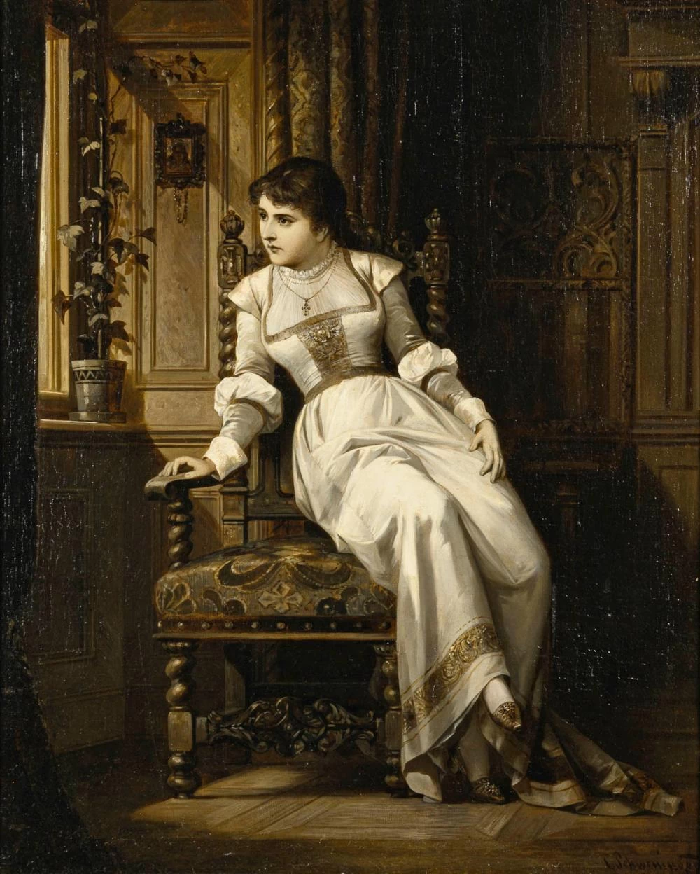 Carl Schweninger II - Donna alla finestra